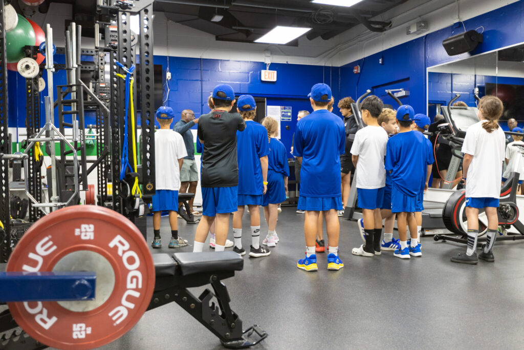 Touring the weight room